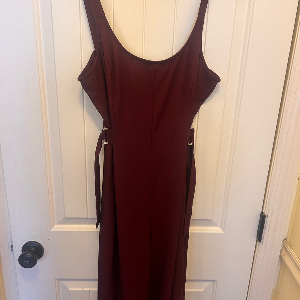 Urban Outfitters Burgundy Jumpsuit